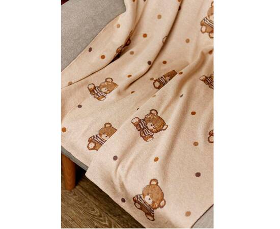 Плед 90х100 Тедді Прованс (033718), Цвет: коричневый, Размер: 90x100, изображение 2