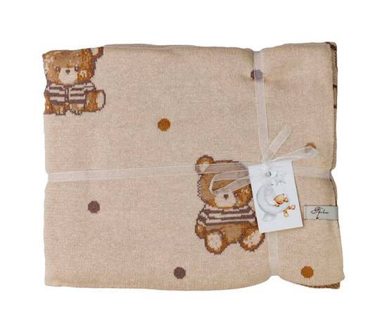 Плед 90х100 Тедді Прованс (033718), Цвет: коричневый, Размер: 90x100, изображение 3