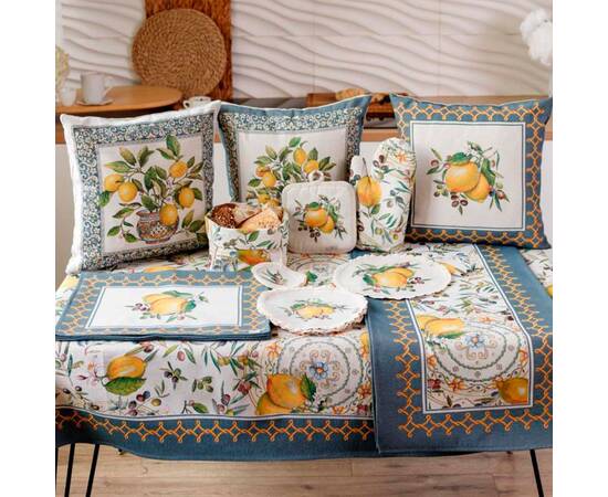 Подушка декоративна 45х45 Лимони у горщику Прованс (035512), зображення 2