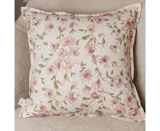 Подушка декоративна 42х42 Тереза квіточки Прованс (034517), Колір: рожевий, Розмір: 42x42, зображення 2