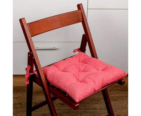 Подушка на стілець 40х40 CHENILLA Розова Прованс (034847), Колір: рожевий, Розмір: 40x40, зображення 2