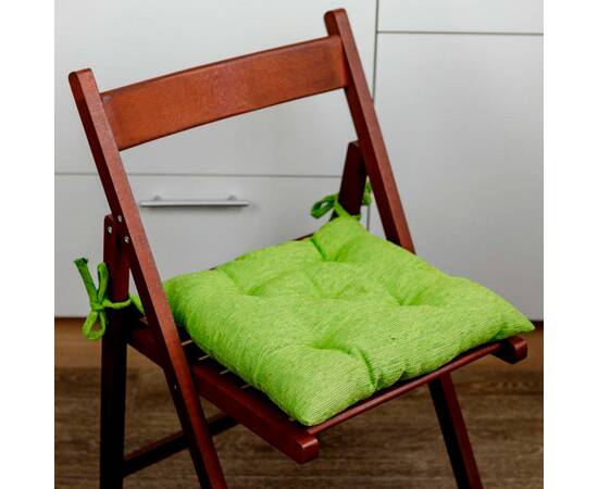 Подушка на стілець 40х40 CHENILLA Салатова Прованс (034839), Колір: салатовий, Розмір: 40x40, зображення 2