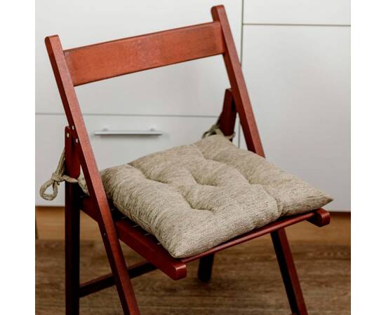 Подушка на стілець 40х40 CHENILLA сіра Прованс (034855), Колір: сірий, Розмір: 40x40, зображення 2