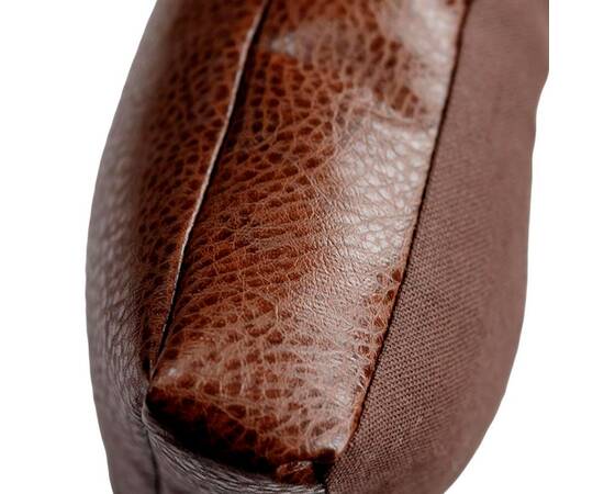 Подушка на стілець 40х40 коричнева з екошкіри Прованс (034073), Колір: коричневий, Розмір: 40x40, зображення 3