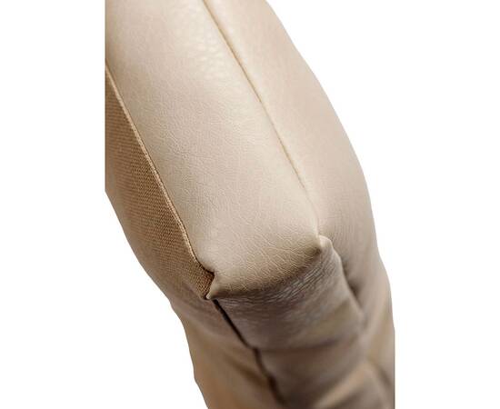 Подушка на стілець 40х40 кремова з екошкіри Прованс (034077), Колір: кремовий, Розмір: 40x40, зображення 3