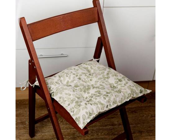 Подушка на стілець 40х40 Тереза листочки Прованс (034527), Колір: зелений, Розмір: 40x40, зображення 2