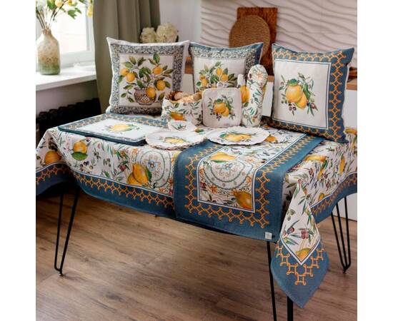 Салфетка круглая D-29 Наполі Прованс (035444), Тип: салфетки, Цвет: желтый, Форма скатерти: круглая, Размер: Ø29, изображение 2