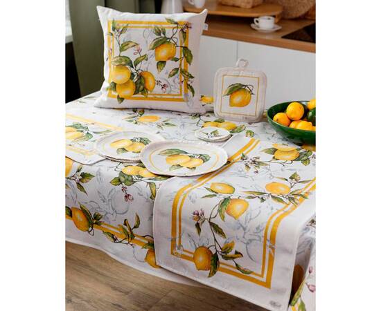 Салфетка круглая D-25 Сицилія Прованс (035440), Тип: салфетки, Цвет: желтый, Форма скатерти: круглая, Размер: Ø25, изображение 2