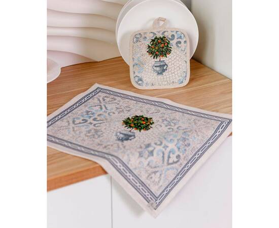 Серветка 35х45 Афіни Прованс (35310), Тип: серветки, Основний колір: блакитний, Форма скатертини: прямокутна, Розмір: 35x45, зображення 2