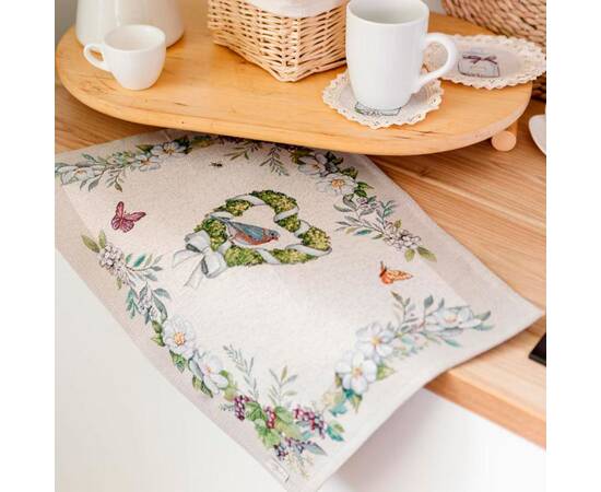 Салфетка 35х45 GARDEN Прованс (035306), Тип: салфетки, Цвет: зеленый, Форма скатерти: прямоугольная, Размер: 35x45, изображение 2