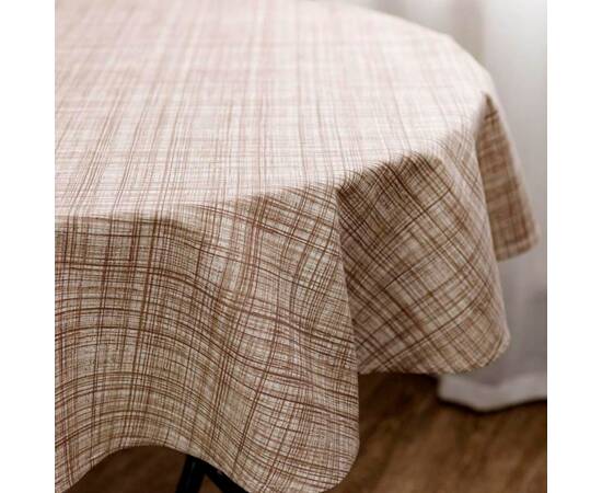 Скатерть круглая D-136 Тереза Клітинка Прованс (034551), Тип: скатерти, Цвет: коричневый, Форма скатерти: круглая, Размер: Ø136, изображение 2