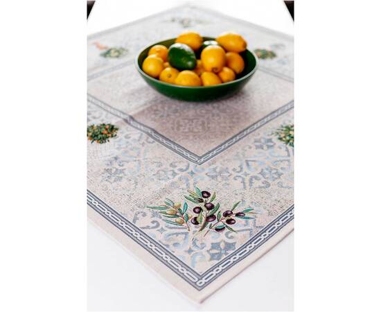 Скатертина 136х136 Афіни Прованс (35374), Тип: скатертини, Основний колір: блакитний, Форма скатертини: квадратна, Розмір: 136x136, зображення 3