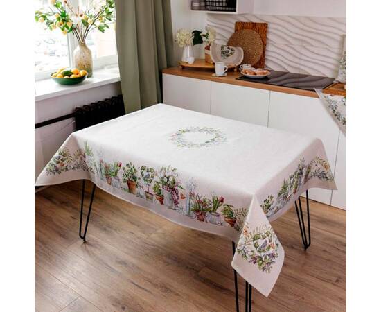 Скатерть 160х250 GARDEN Прованс (035344), Тип: скатерти, Цвет: зеленый, Форма скатерти: прямоугольная, Размер: 160x250, изображение 2