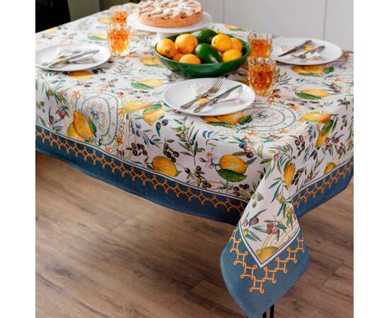 Скатертина 136х136 Наполі Прованс (035354), Тип: скатертини, Основний колір: жовтий, Форма скатертини: квадратна, Розмір: 136x136, зображення 3