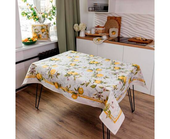 Скатерть 136х136 Сицилія Прованс (035312), Тип: скатерти, Цвет: желтый, Форма скатерти: квадратная, Размер: 136x136, изображение 2