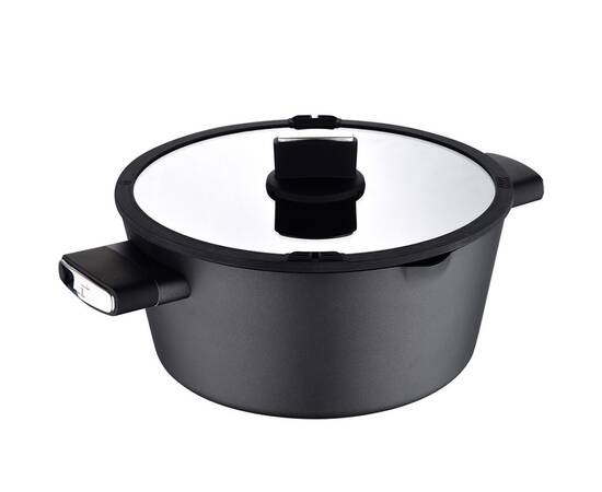 Каструля з кришкою Bergner Ion 6 л (BG-35802-BK), Тип: каструля, Об'єм: 6 л, Колір: чорний, зображення 2