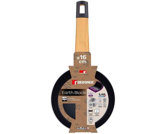 Ківш Bergner Earth black 16 см (BG-34620-BK), Тип: ківш, Об'єм: 1,3 л, Колір: чорний, зображення 2