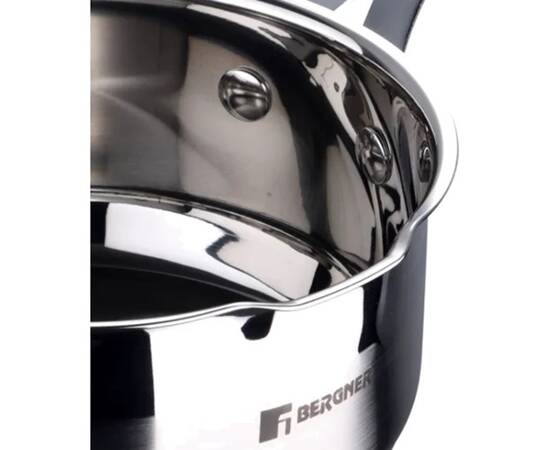 Ковш Bergner Midnight 1.3 л (BG-32125-MM), Тип: ковш, Объем: 1,3 л, Цвет: серебряный, изображение 5