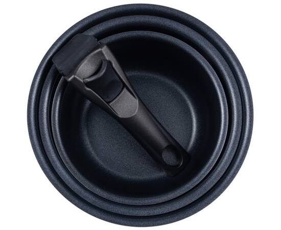 Набор ковшей со съемной ручкой Bergner Click & cook, 16/18/20 см 4 предмета (BG-31608-RD), изображение 2