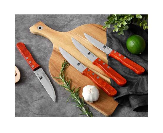 Набір ножів для стейків Bergner Bbq lovers 4 предмети (BG-40201-MM), зображення 2