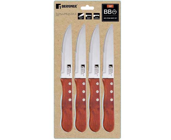 Набір ножів для стейків Bergner Bbq lovers 4 предмети (BG-40201-MM), зображення 3