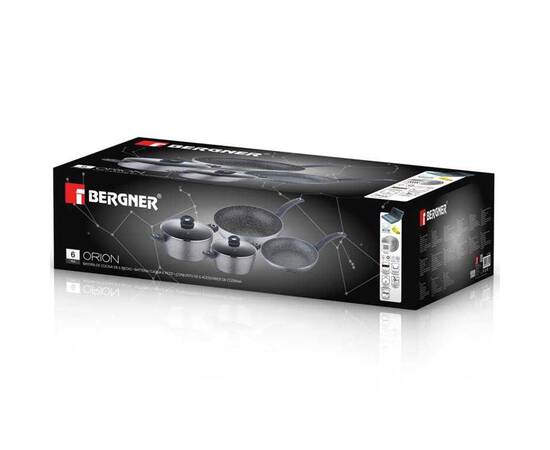 Набор посуды Bergner OrIon 6 предметов (BG-8527-MBG), изображение 5