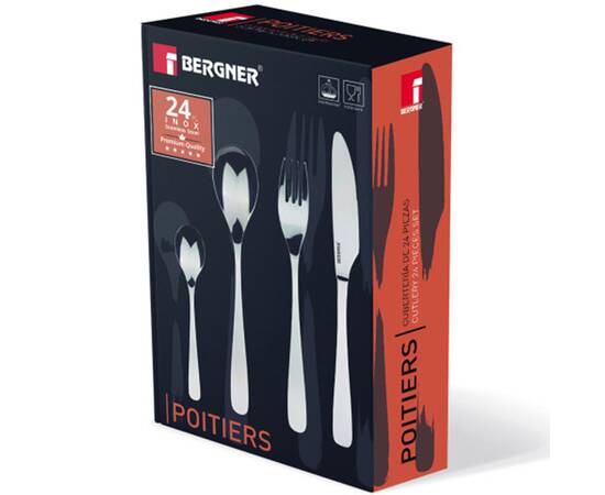 Набор столовых приборов Bergner Poitiers, 24 предмета (BG-5302-MM), изображение 3