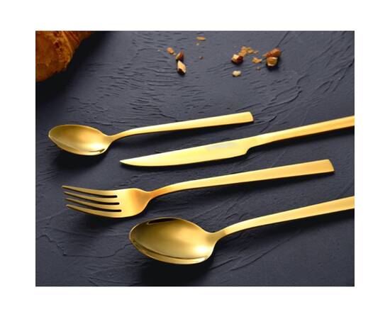 Набір столових приладів Bergner Sofia gold, 24 предмети (BG-45143-GD), зображення 2