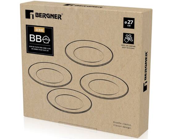 Столовый сервиз для стейков Bergner Bbq 4 предмета (BG-50106-BK), изображение 4