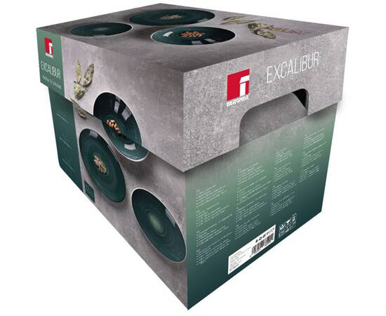 Столовый сервиз Bergner Excalibur green, 12 предметов (BG-10243-GR), изображение 5