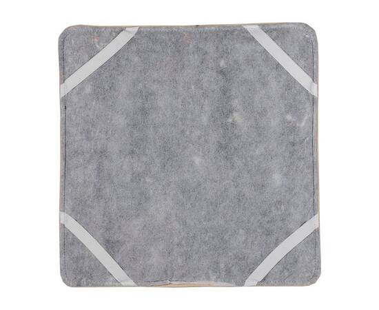 Чохол на табурет 35х35 кремовий з екошкіри Прованс (034071), Колір: кремовий, Розмір: 35x35, зображення 2