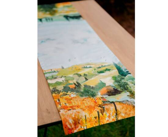 Дорожка 40х130 Деревця Прованс (036896), Тип: дорожки (раннеры), Цвет: оранжевый, Форма скатерти: прямоугольная, Размер: 40x130, изображение 2