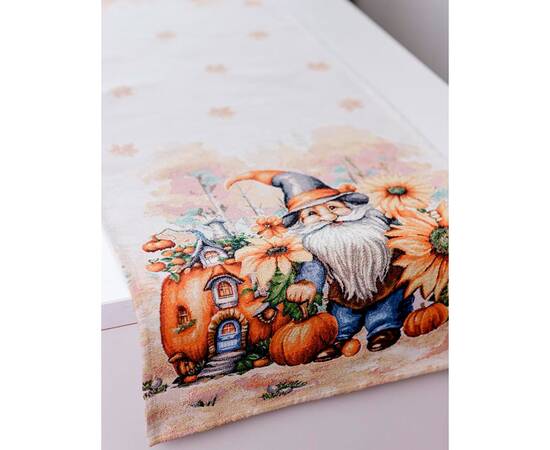 Дорожка 40х140 гобеленовая Гарбузові гноми Прованс (036202), Тип: дорожки (раннеры), Цвет: оранжевый, Форма скатерти: прямоугольная, Размер: 40x140, изображение 2