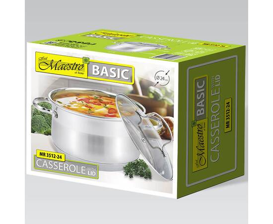 Каструля 26 см, 8,2 л Maestro Basic (MR3512-26), зображення 5