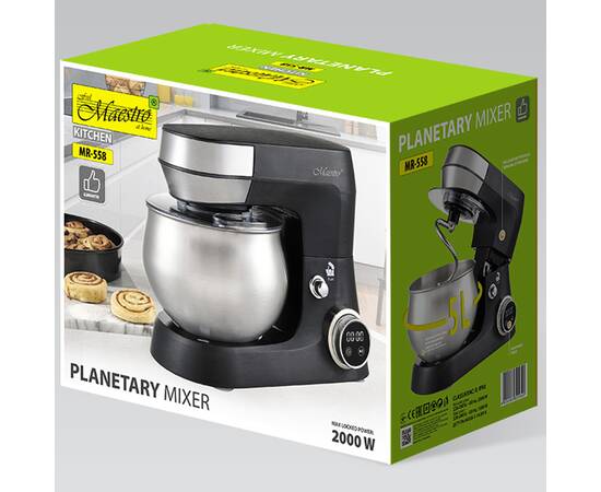 Міксер з чашею Led дисплей 2000 Вт Maestro (MR558), зображення 5