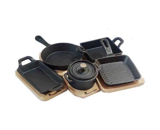 Чавунна мініформа з дошкою для сервіровки MasterPro Foodies cook&share, 12.6x18.5 см (BGMP-3805-4), зображення 3
