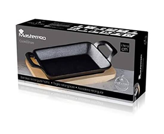 Чавунна мініформа з дошкою для сервіровки MasterPro Foodies cook&share, 17х10 см (BGMP-3807-4), зображення 5