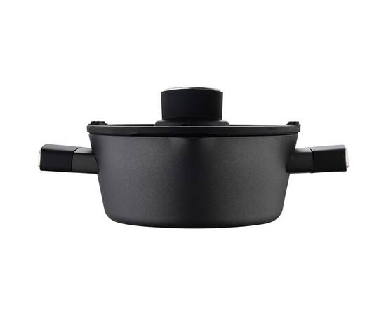 Кастрюля с крышкой MasterPro By Henrique sa Pessoa, 3.9 л (BGMP-3458-PT), Тип: кастрюля, Объем: 3,9 л, Цвет: черный, изображение 5