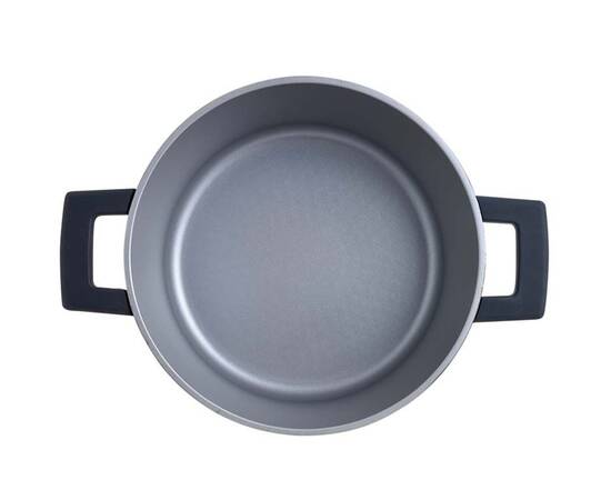 Каструля з кришкою MasterPro Indigo, 24 см (BGMP-7979), Тип: каструля, Об'єм: 4,7 л, Колір: чорний, зображення 2