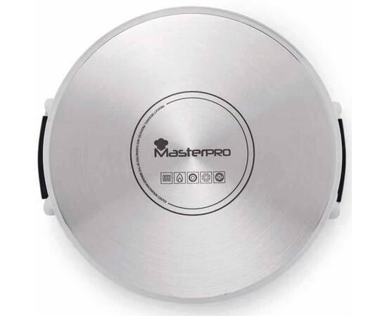 Каструля з кришкою MasterPro Smart, 16 см (BGEU-3777), Тип: каструля, Об'єм: 1,5 л, Колір: срібний, зображення 3