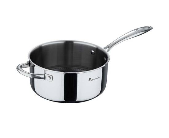 Ківш із кришкою MasterPro Hi-tech 3, 22 см (BGMP-1623), Тип: ківш, Об'єм: 2,5 л, Колір: срібний, зображення 2