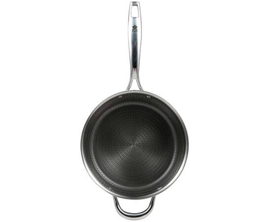 Ківш із кришкою MasterPro Hi-tech 3, 22 см (BGMP-1623), Тип: ківш, Об'єм: 2,5 л, Колір: срібний, зображення 3