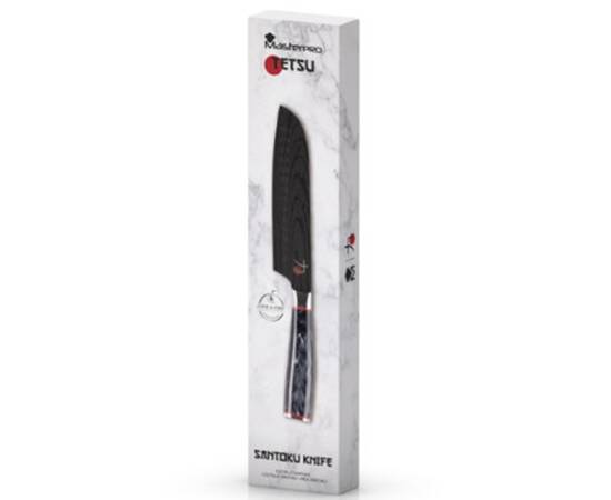 Ніж кухонний санток MasterPro Tetsu 17.5 см (BGMP-4128-MBK), зображення 3