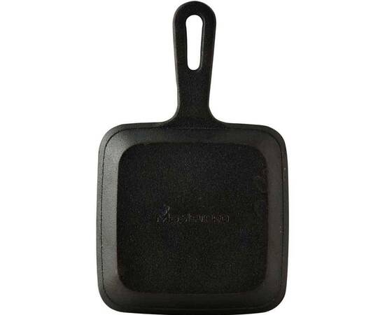 Сковорода гриль чавунна міні з дошкою для сервіровки MasterPro Foodies cook&share, 13.7x22.2 см (BGMP-3808-4), зображення 3