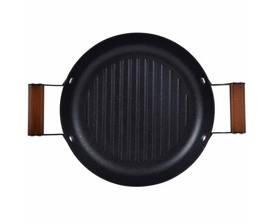 Сковорода-гриль чавунна MasterPro Odin, 28 см кругла (BGMP-3820), зображення 2