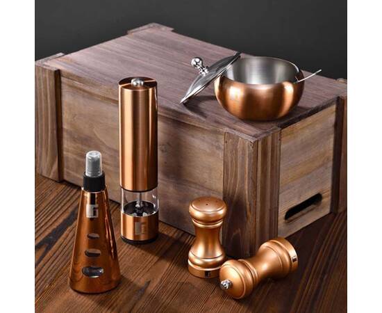 Набір млинів для солі та перцю Bergner Copper 2 шт (BG-48521-CP), зображення 3
