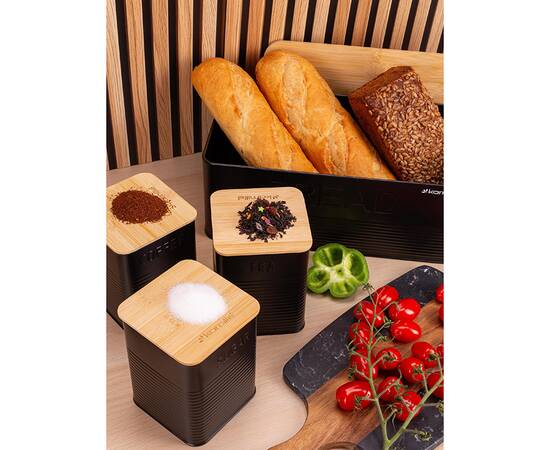 Хлібниця 33x18x12cm+ 3 ємності Kamille (1126), зображення 3
