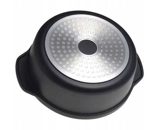 Каструля-гриль подвійна 20 см і з антипригарним покриттям Black Marble Kamille (4219), зображення 3