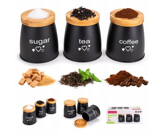 Комплект кухонних ємностей 3 шт. Kamille (1129), зображення 2