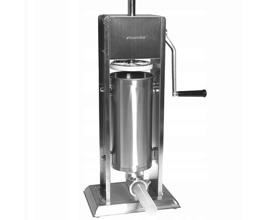 Шприц для начинки колбас 5 kg из нержавеющей стали Kamille (6508), изображение 3